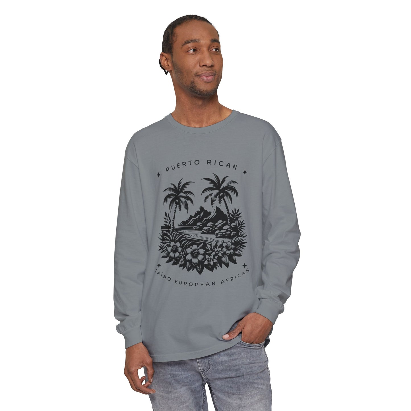 "Mi Corazón Boricua" Long Sleeve T-Shirt