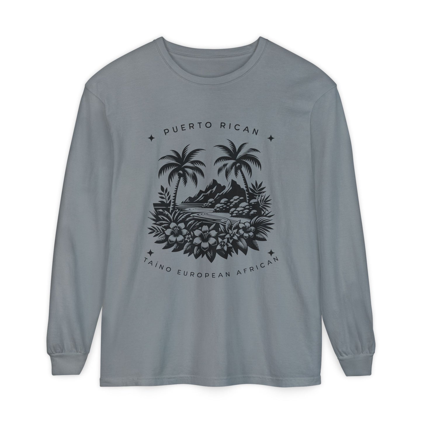 "Mi Corazón Boricua" Long Sleeve T-Shirt