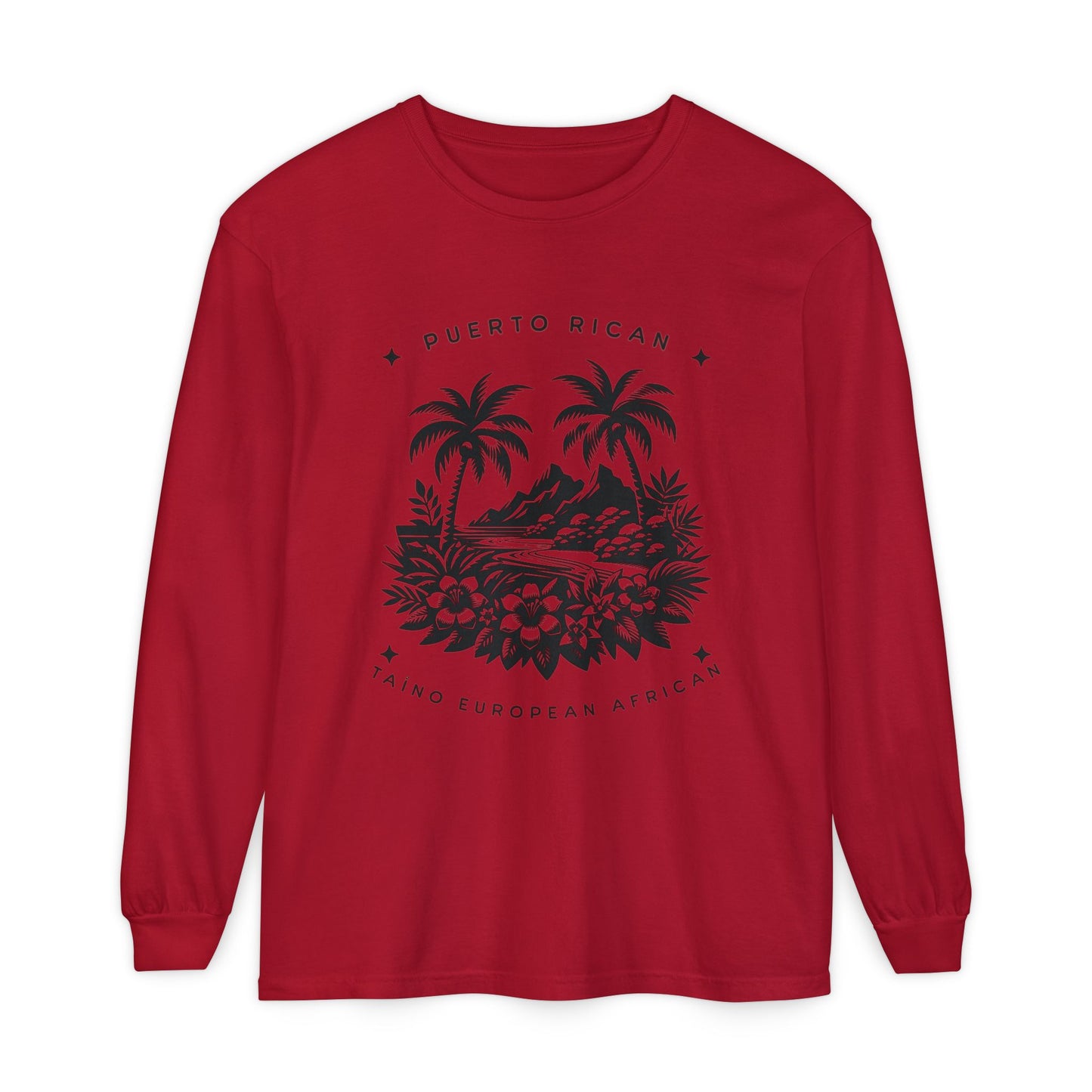 "Mi Corazón Boricua" Long Sleeve T-Shirt