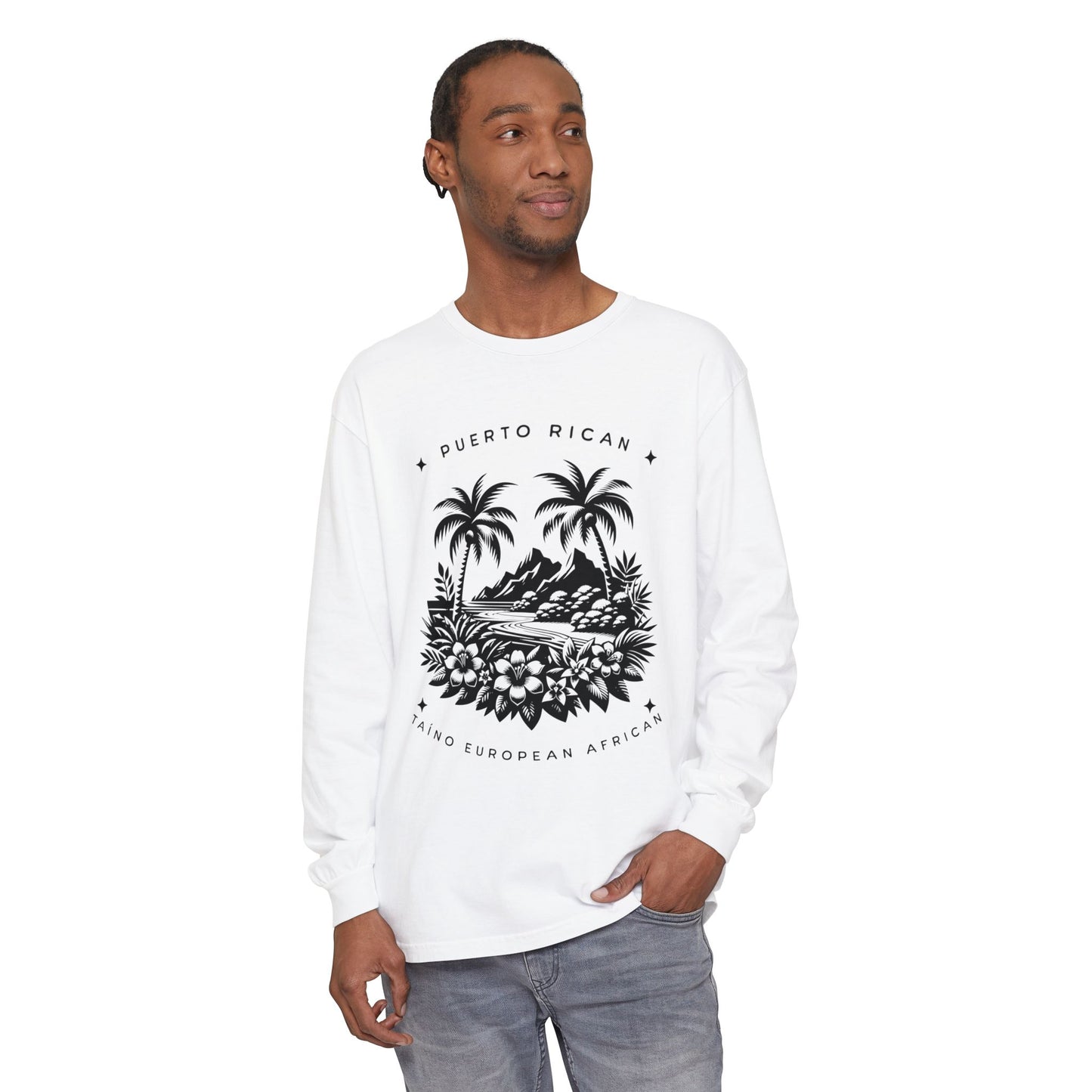 "Mi Corazón Boricua" Long Sleeve T-Shirt