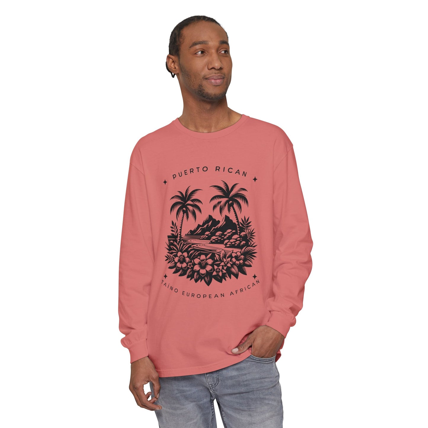 "Mi Corazón Boricua" Long Sleeve T-Shirt