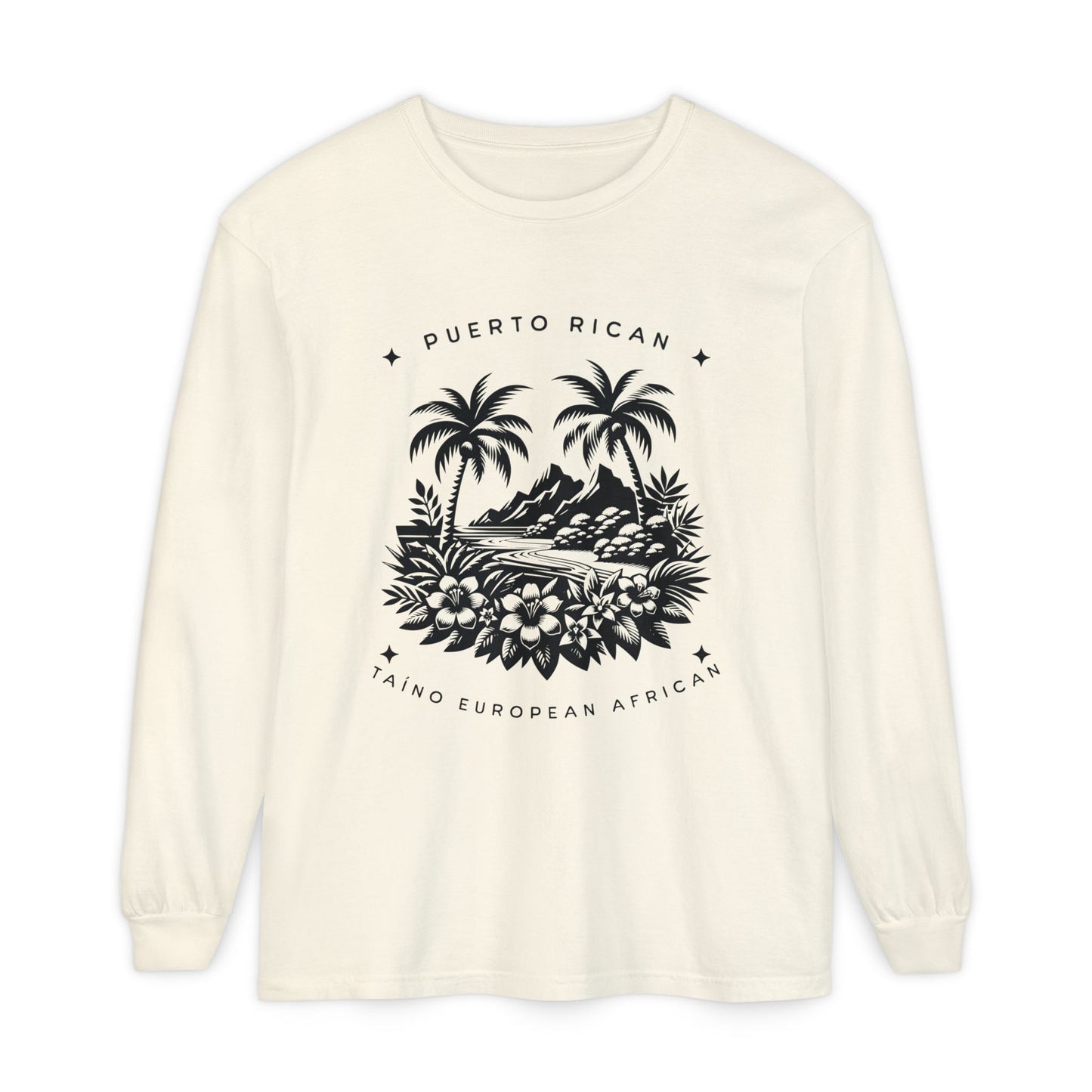 "Mi Corazón Boricua" Long Sleeve T-Shirt