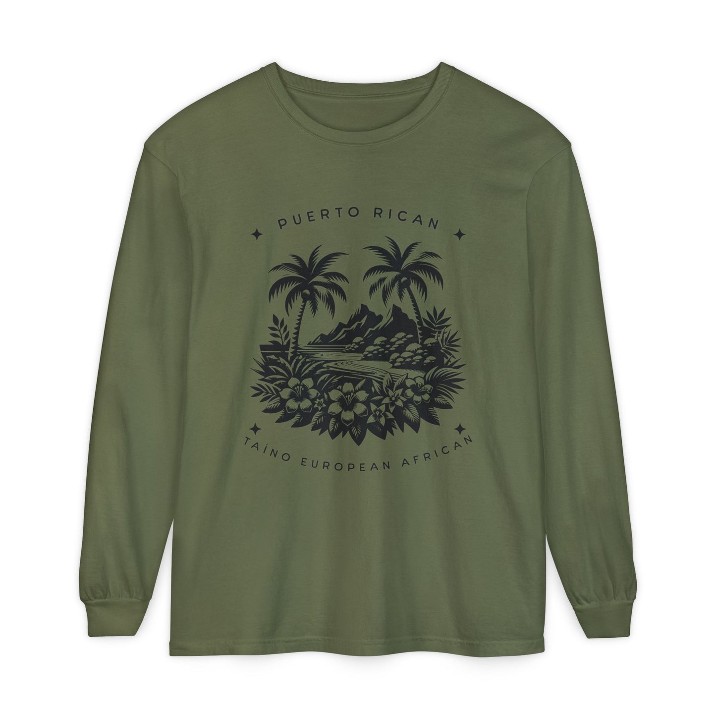 "Mi Corazón Boricua" Long Sleeve T-Shirt