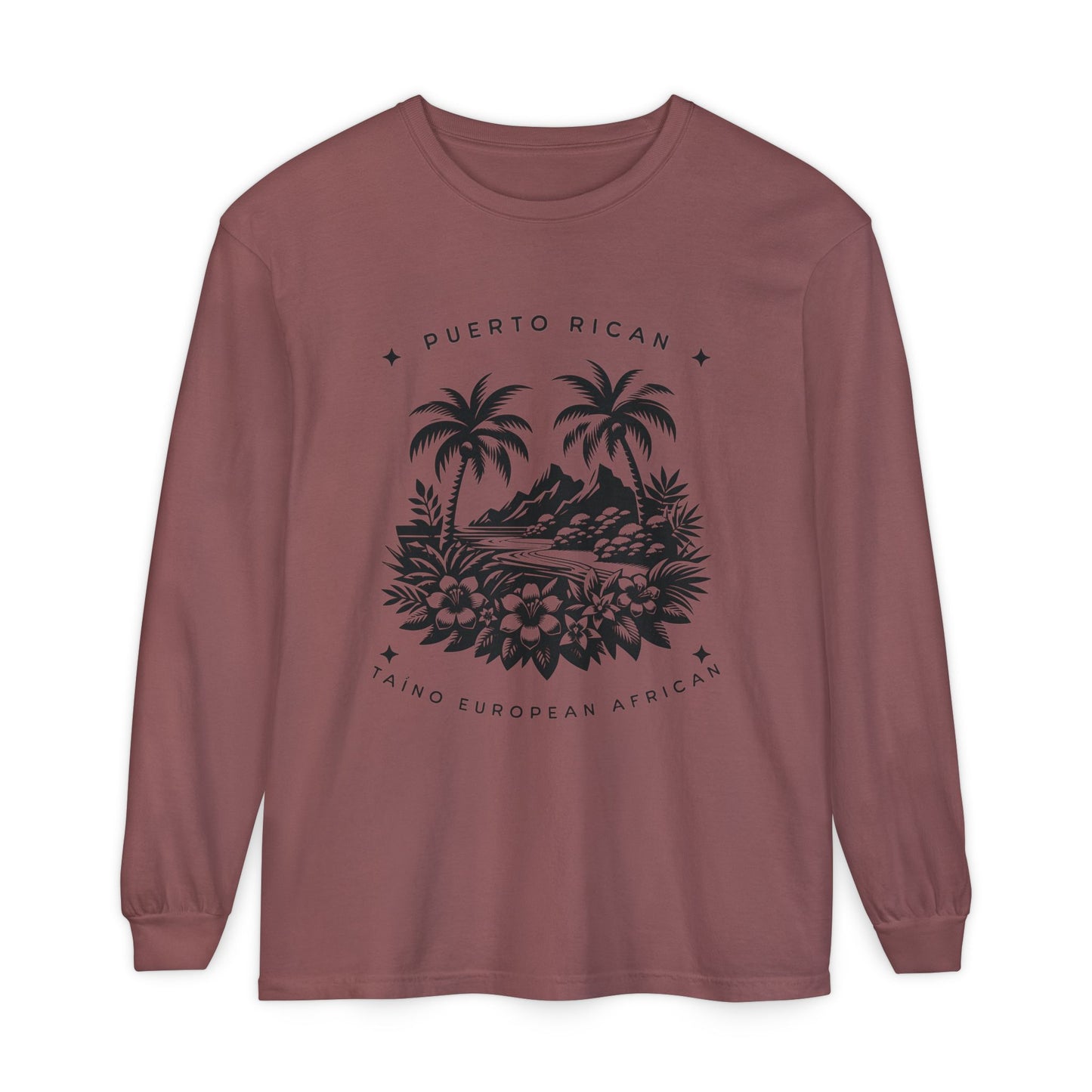 "Mi Corazón Boricua" Long Sleeve T-Shirt