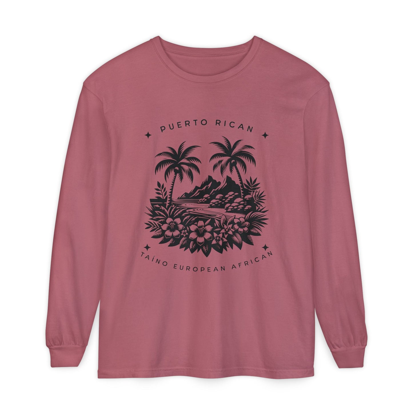 "Mi Corazón Boricua" Long Sleeve T-Shirt