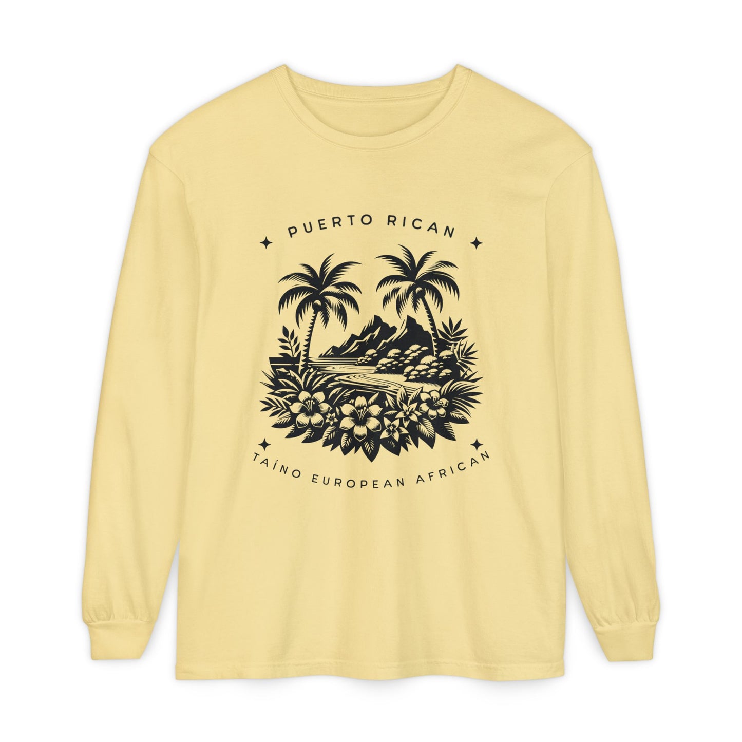"Mi Corazón Boricua" Long Sleeve T-Shirt
