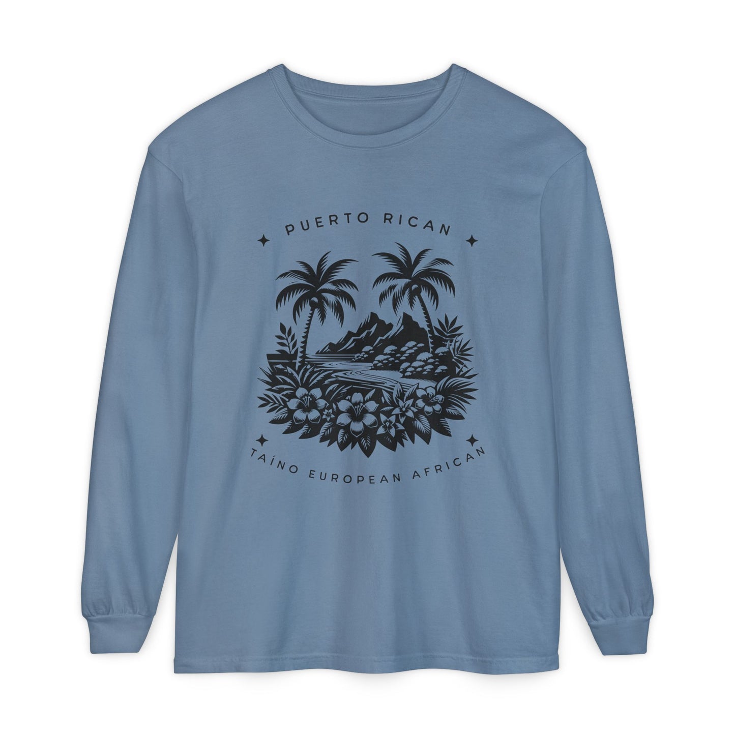 "Mi Corazón Boricua" Long Sleeve T-Shirt