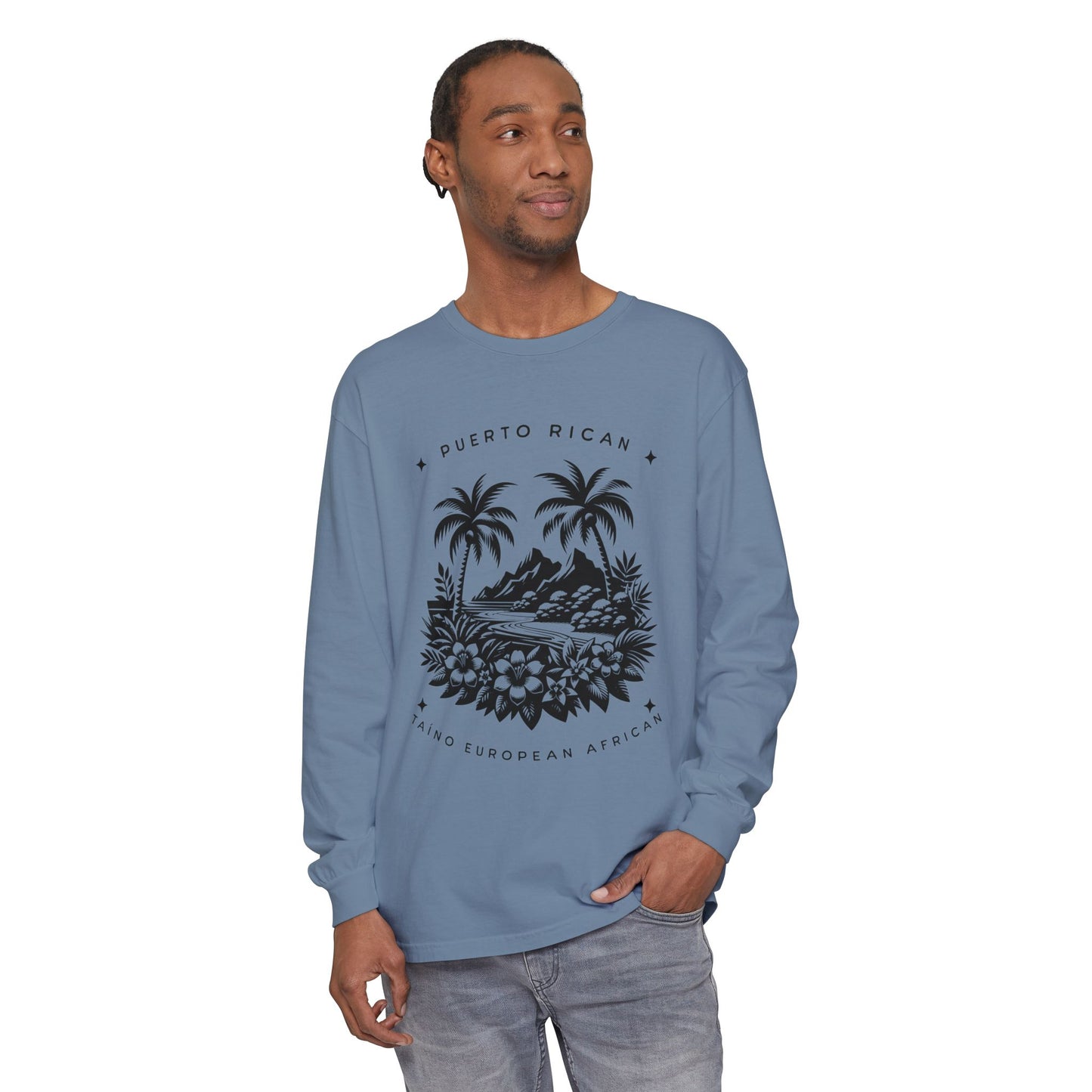 "Mi Corazón Boricua" Long Sleeve T-Shirt