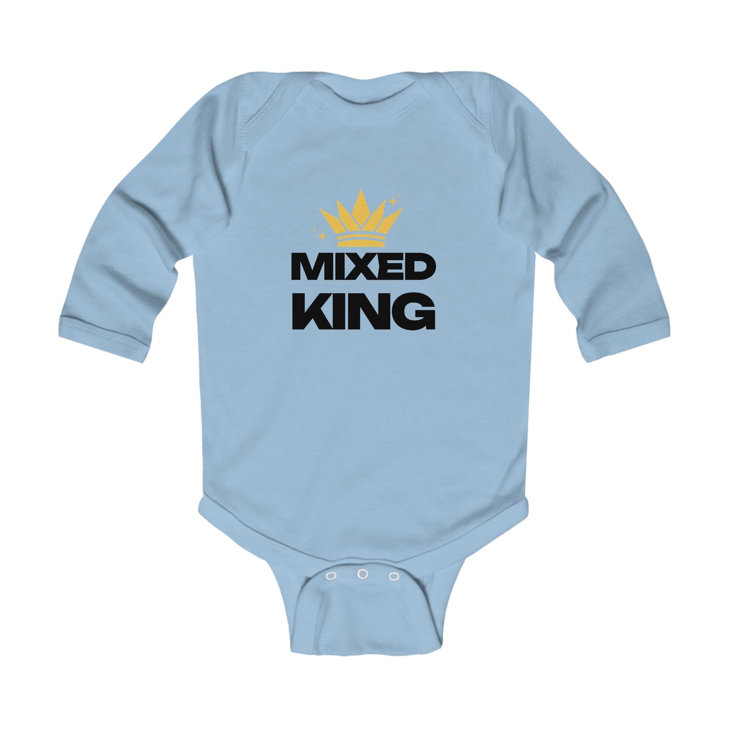 Mixed King: Little Royalty Infant Long Sleeve Bodysuit