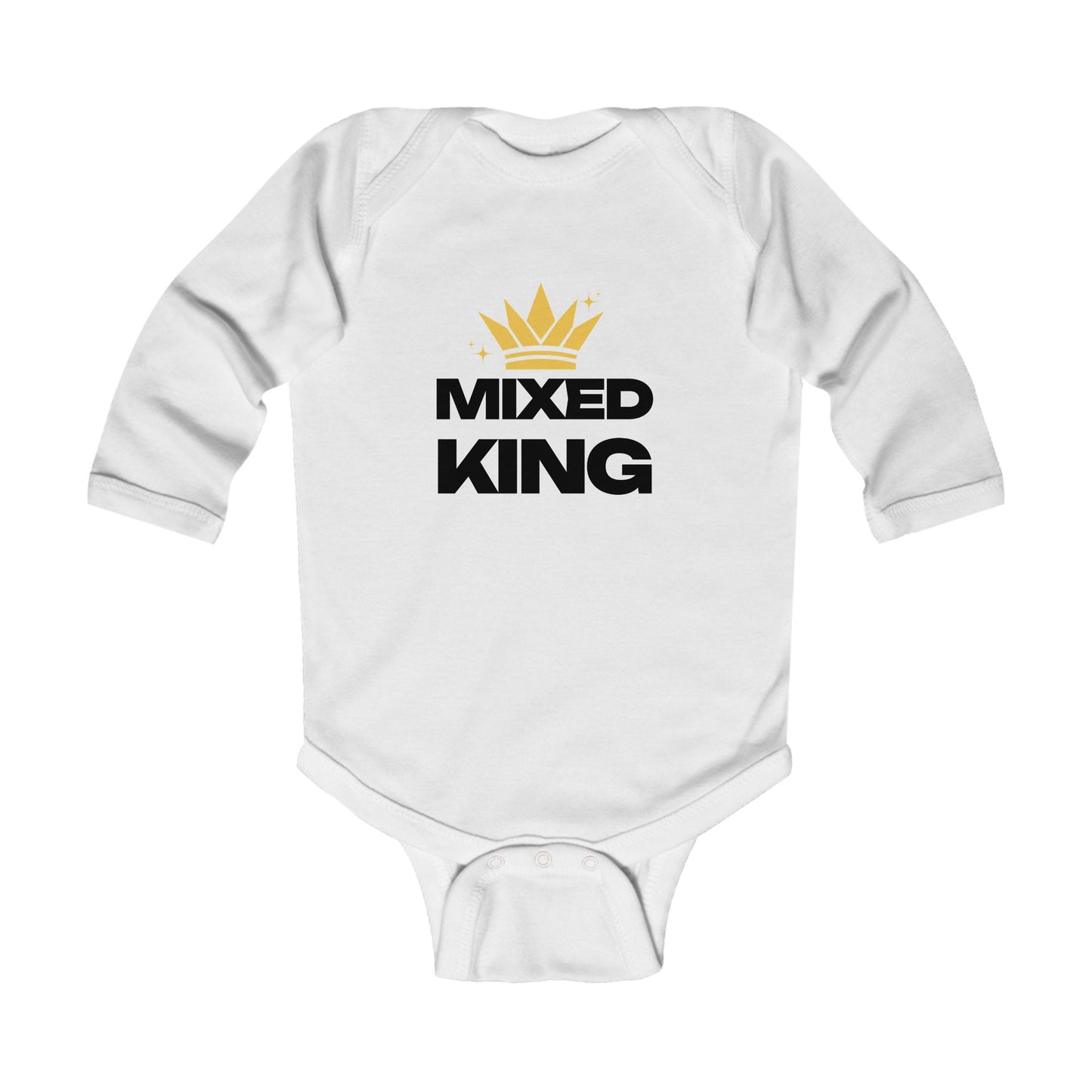 Mixed King: Little Royalty Infant Long Sleeve Bodysuit