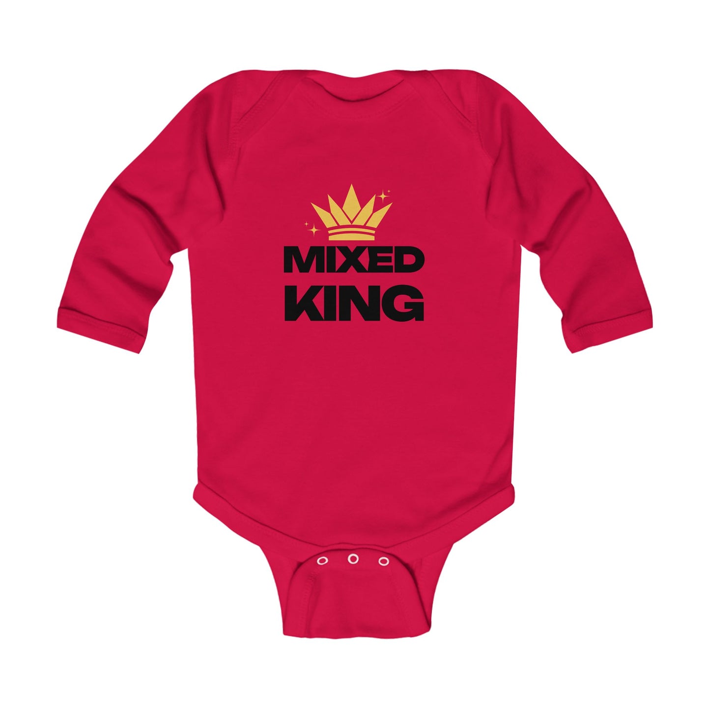 Mixed King: Little Royalty Infant Long Sleeve Bodysuit