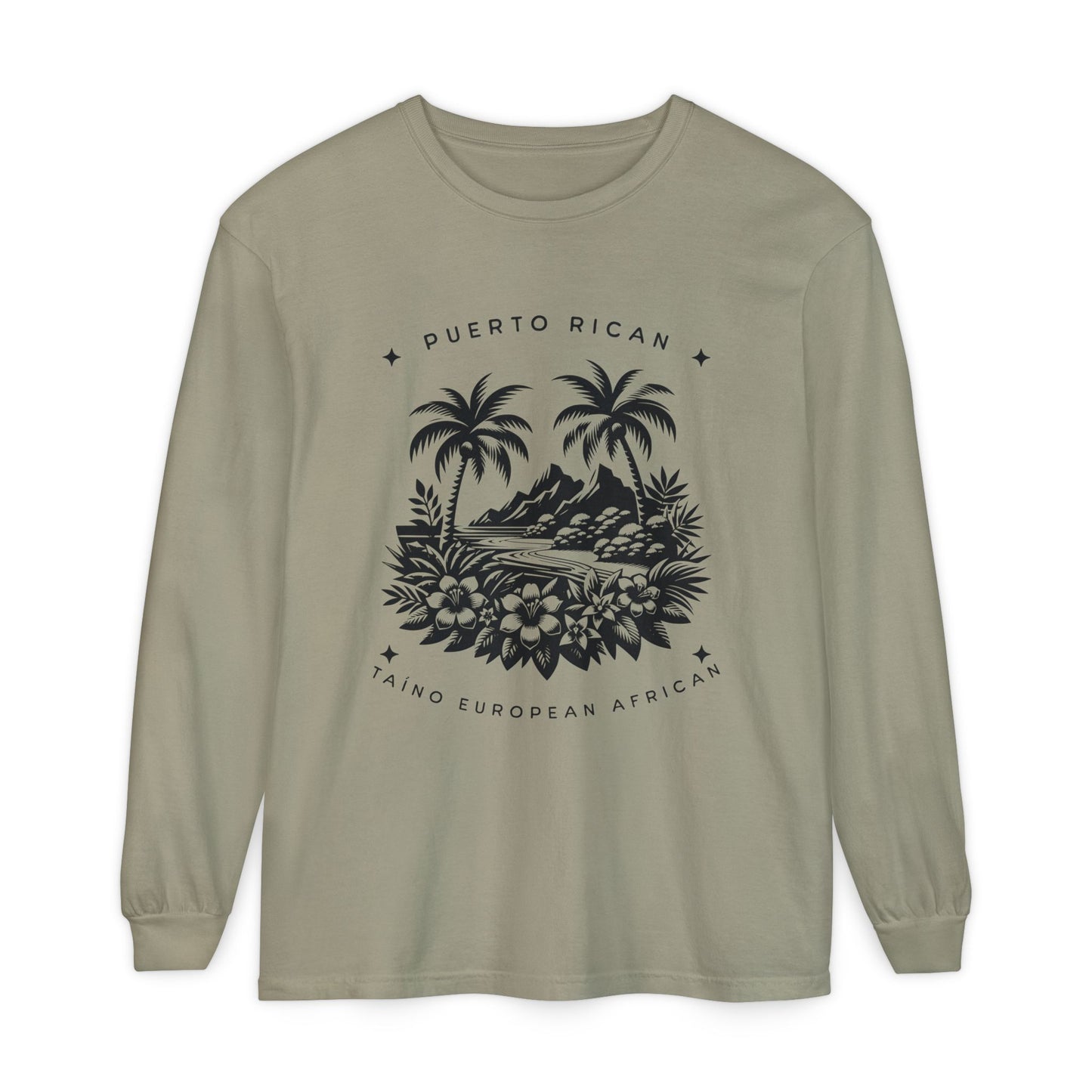 "Mi Corazón Boricua" Long Sleeve T-Shirt