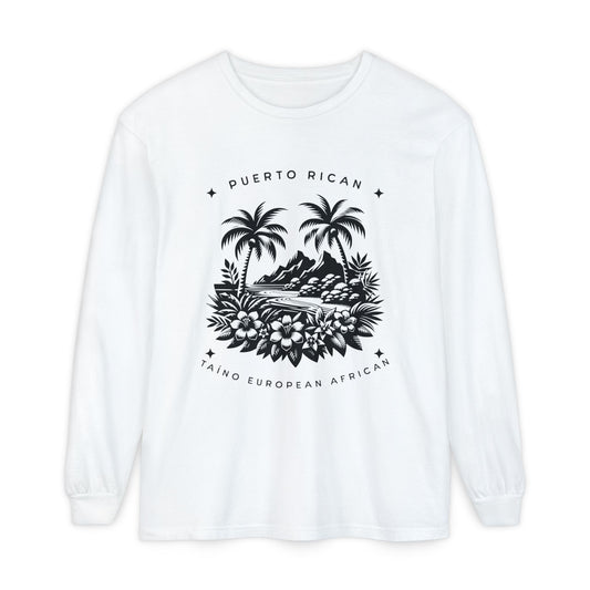 "Mi Corazón Boricua" Long Sleeve T-Shirt