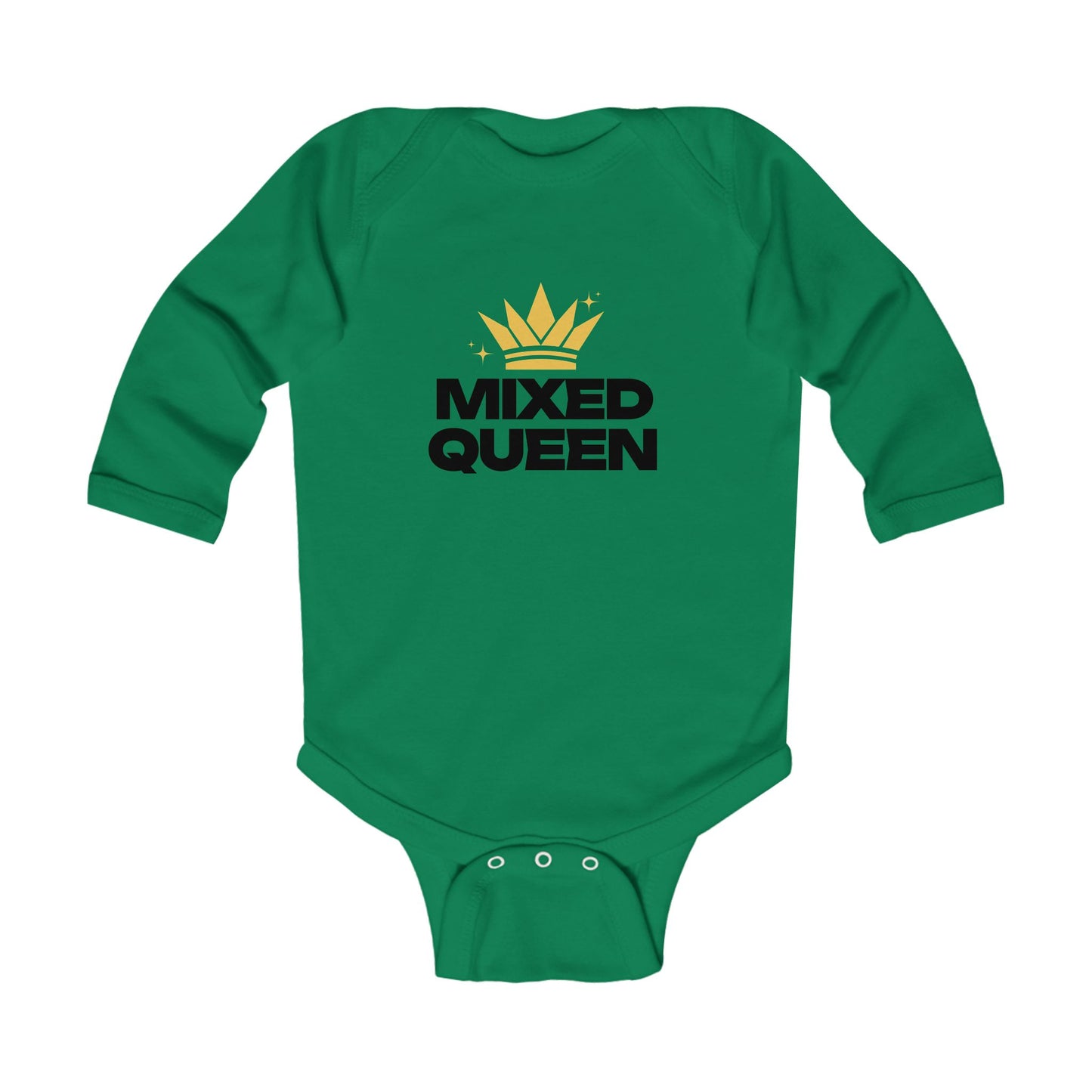 Mixed Queen: Little Royalty Infant Long Sleeve Bodysuit