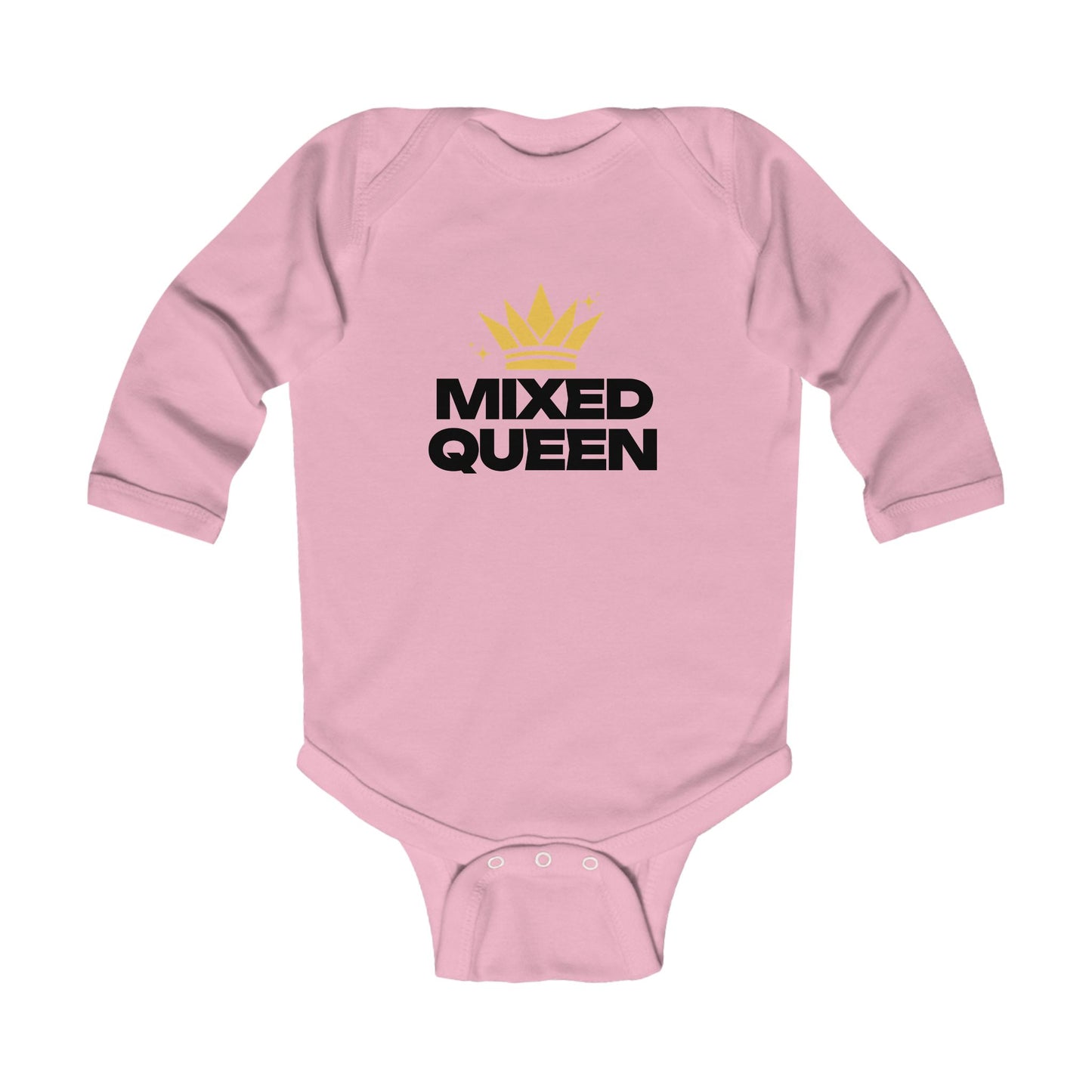 Mixed Queen: Little Royalty Infant Long Sleeve Bodysuit