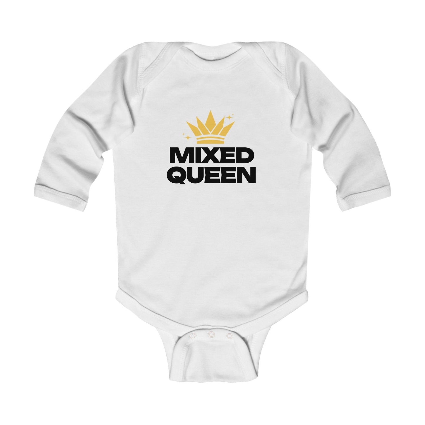 Mixed Queen: Little Royalty Infant Long Sleeve Bodysuit