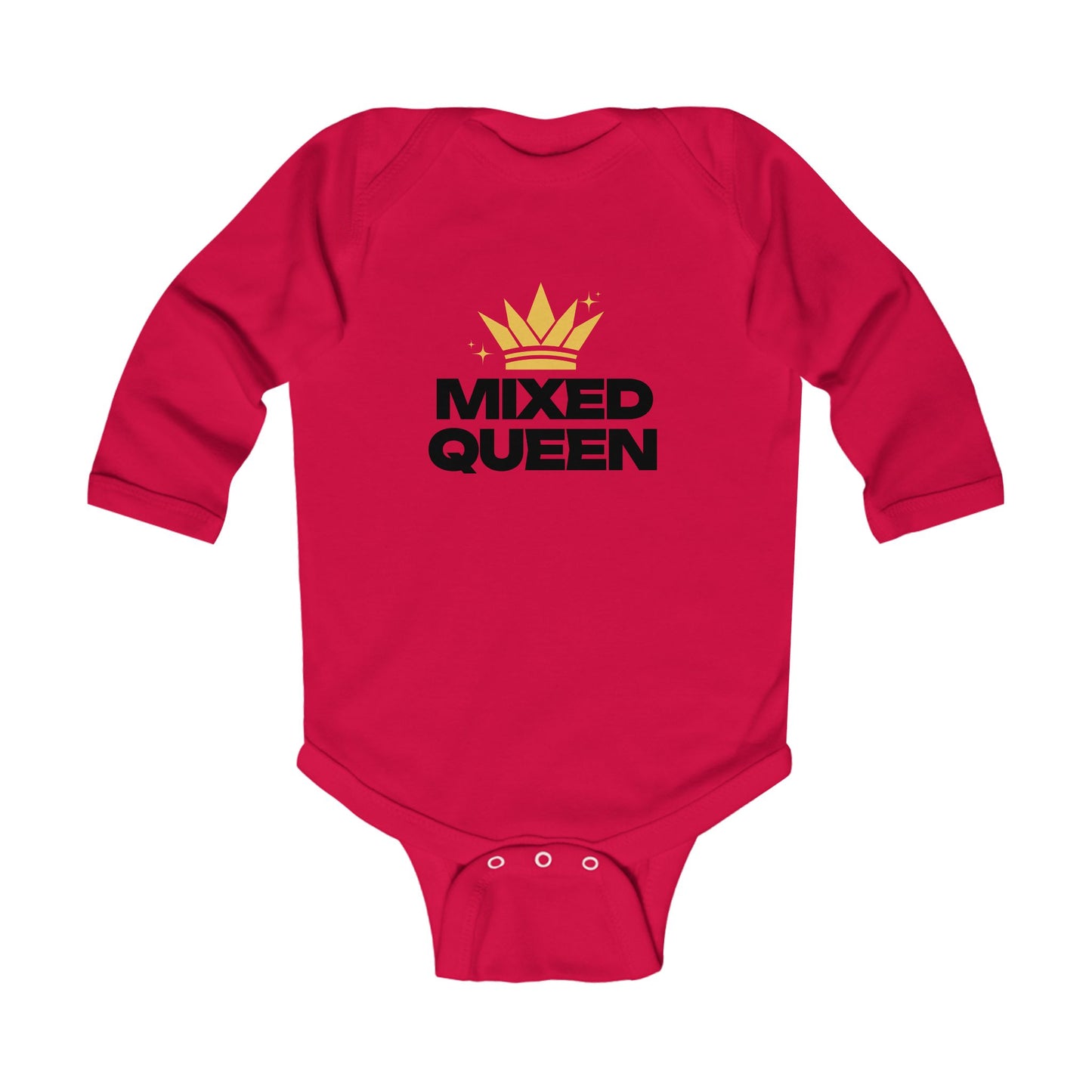 Mixed Queen: Little Royalty Infant Long Sleeve Bodysuit